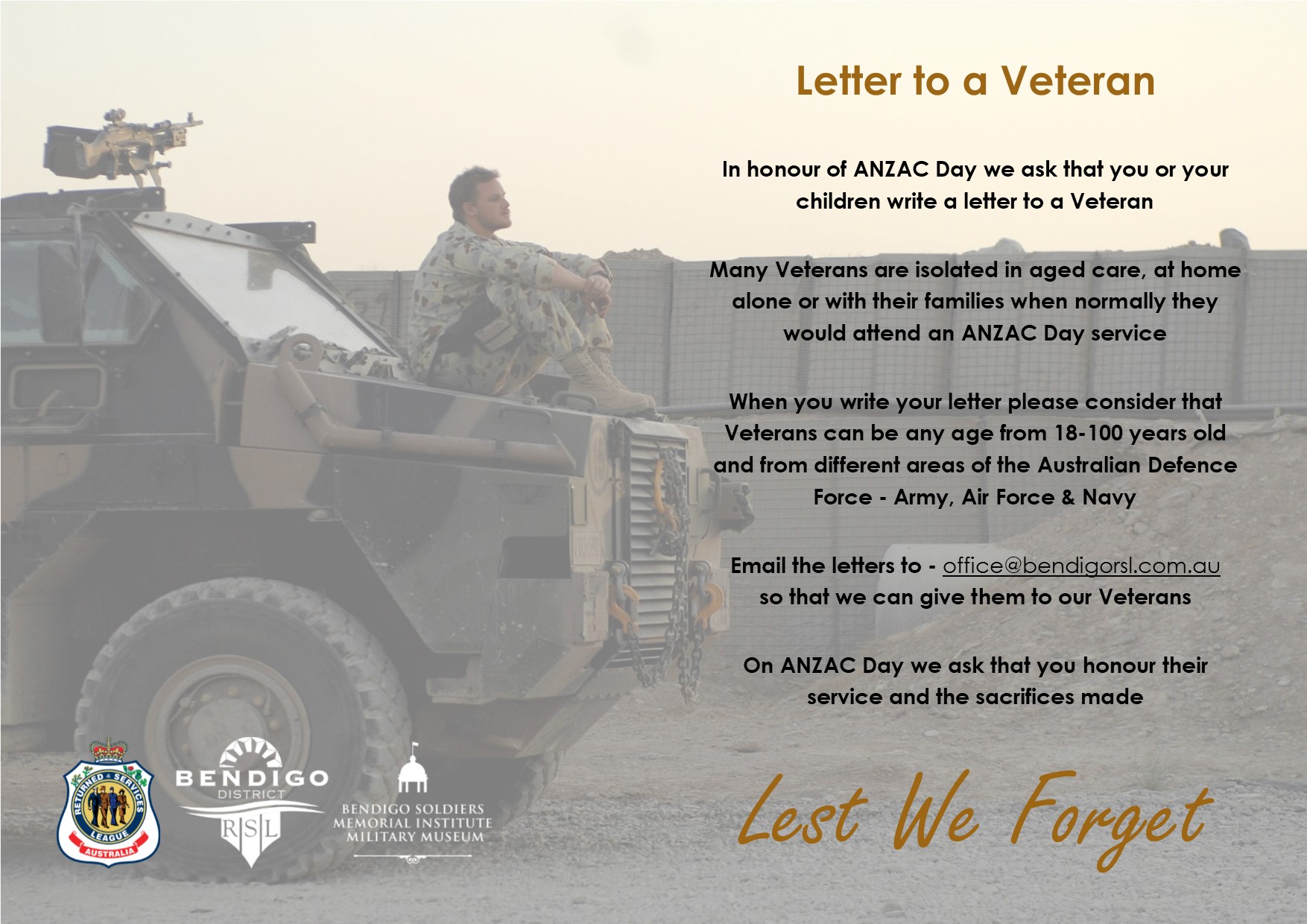 What Do You Write In A Letter To A Veteran